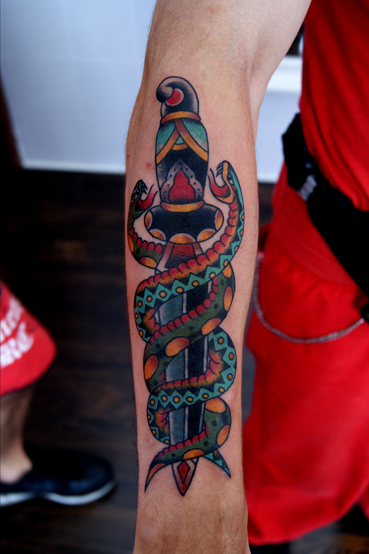 Dagger & Snakes | Best tattoo design ideas